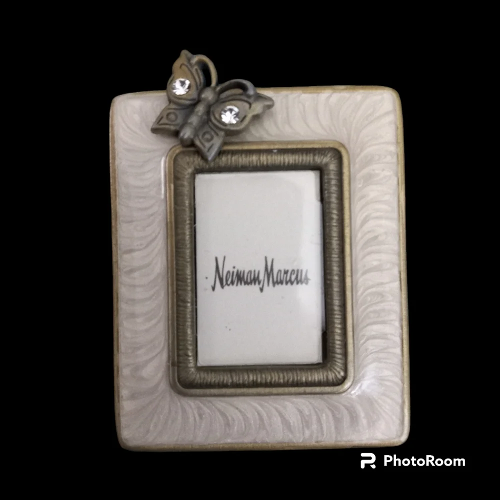 Jay Strongwater for Neiman Marcus Mini Picture Frame with Swarovski Crystals